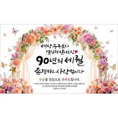 해피파티 구순현수막 90년의세월 7종, 90년의세월-3