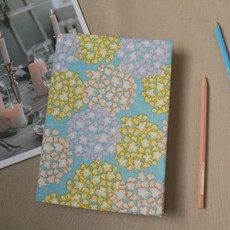 【繡球花】書衣 布書衣 可調式書衣 手工書衣, 1個