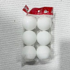 聖誕節裝飾球, 1個, 白色球（6個一包）
