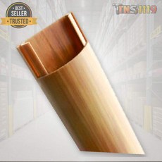 티엔에스 전선몰딩 아트사인 5742 반달 우드 대형 2개입 케이블몰딩 배선정리