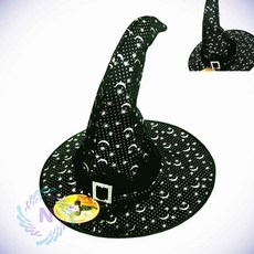 할로윈 마녀모자 실버 할로윈소품 할로윈의상