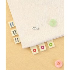 퀼트스타 플라워 믹스 끼워라벨, 6개, 내추럴