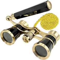 조절 가능한 손잡이와 체인이 있는 여성용 Aethrix 3X25 오페라 안경 음악 콘서트 말 스포츠 시네마 휴대용 빈티지 극장 컴팩트 쌍안경