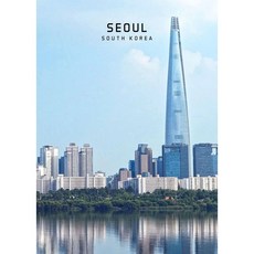 풍경 그림 서울 도시 미술 도쿄 현대 위한 친구를 관광 선물 캔버스 장식 사진, 20x30cm No Frame