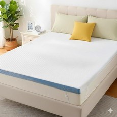 Marsail 킹 사이즈 메모리 폼 매트리스 토퍼 7.6cm(3인치) 쿨링 젤 주입 소프트 커버 포함 CertiPUR-US 및 Oeko-Tex . 소파 RV 캠핑에 적