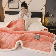 신형 클래스 양면 북극 양털 패딩 면 중 담요 밀크 플리스, 8. 오렌지 / D. 200x230cm 1pcs