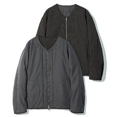 파르티멘토 PARTIMENTO 리버시블 체크 라이너 자켓 차콜 379096