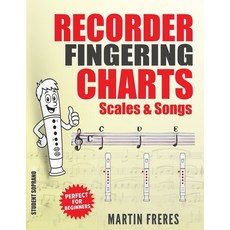 (英文圖書)Recorder Fingering Charts: Scales & Songs Perfect for Beginners 平裝版, Kimber Books, 英文