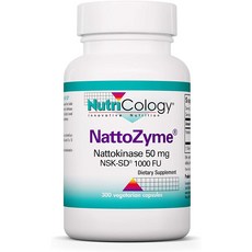 Nutricology Natozyme 納豆激酶 50 毫克 NSK-SD 1000 FU 素食膠囊, 1個, 300 件