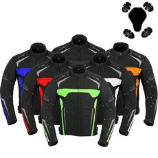 Hive Moto 남성용 오토바이 재킷 방수 CE 아머 바이커 용 코트 미국 알파 XS 레귤러 그레이 238341, 초록색, 5XL