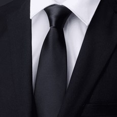 男士領帶 商務正裝 新郎結婚款 拉鍊設計 免打領帶 條紋款式 細版 黑色 藍色+8釐米黑色光面拉鍊款+均碼