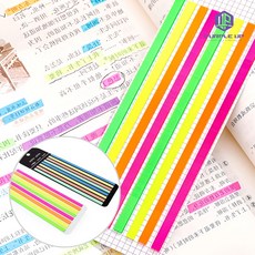 퍼플업 단어공부 강조표시 책표시 형관펜 효과 인덱스 스티커, 형광주황