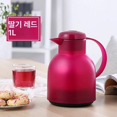 엠사 삼바 보온보냉 블루그린 주전자 파우더그린, 1개, 1ml, 딸기레드
