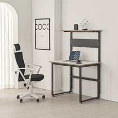 유코스 스카이 E0등급 홈오피스 데스크 컴퓨터 책상 공부 테이블, 스카이 선반 타공보드 데스크, 블랙화이트