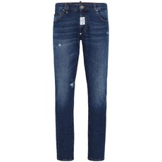 필립플레인 페인트 스플래터 슬림 핏 진