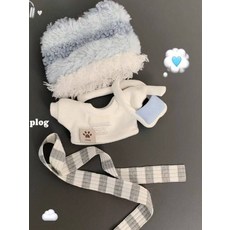 10cm 인형옷 퍼프 면 소재 미미인형용 미니 인형 드레스업 세트 실내 놀이용 인형 의상 다양한 사이즈 호환 가능, 8개, 해염 치즈 8개 세트 10cm 정상체 해성체