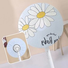 오즈리빙 플라워 선풍기커버 벽걸이 스탠드형 온풍기 선풍기 커버 덮개 보관 먼지차단, 벽걸이선풍기커버, 빅플라워 블루