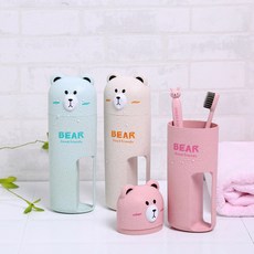 베어 칫솔케이스 여행용 칫솔통 휴대용, 베어칫솔통 블루, 베어칫솔통 블루