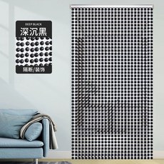 구슬 문발 커튼 가리개 구슬골드 비즈발 출입문 현관 입구 중국집, 1개, F. 원주 블랙