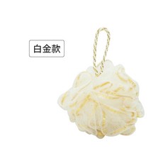 MPB巴黎小姐 北歐風 沐浴球 50g - 可掛式起泡洗澡球, 1個, 白金-台灣製