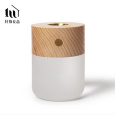 好物良品 原木質感充電式助眠香氛加熱小夜燈 無水香氛機擴香儀 享1年保固, 淺木色