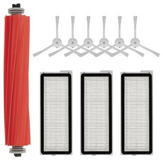 (10개) 로보락 Q 레보 S QR레보 프로 맥스V 플러스 로봇 청소기용 S 교체 부품 액세서리 키트 롤러 브러시 1개 헤파 필터 3개 사이드 6개