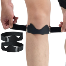 글레이셔 관절보호 무릎보호대 등산 러닝 헬스 슬개건 슬개골, 블랙, 2개