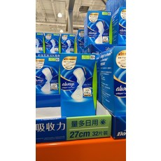 always 護翼超吸收量多日用衛生棉 27cm 32片裝, 1個, 32個裝, 夜用