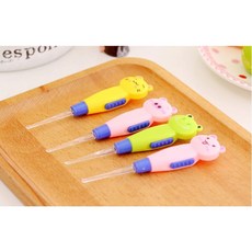 [픽썸몰]LED 캐릭터 귀이개 귀파개 동물 디자인 귀지 청소기(랜덤), 3세트, 4개입