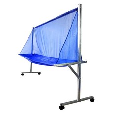 공 수집망 훈련 플로어 테이블형 그물망 볼박스 탁상 탁구그물망, 1개, 블랙 직립형 볼 수집망