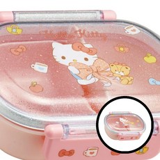 헬로키티 돔형 도시락 360ml 아동용 라운드 귀여운 점심통 플라스틱 빅리본