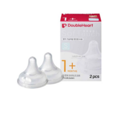 더블하트 소프트터치 모유실감 젖꼭지, M, 1세트