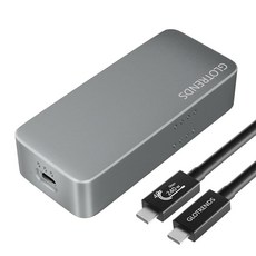 GLOTRENDS EM6007 M.2 NVMe SSD 인클로저 40Gbps 썬더볼트 5/4/3/USB4 및 USB 3.2(10Gbps)/3.1/3.0/2.0과 호환 PCIe