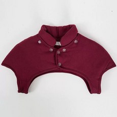 어깨 넥 목 산모 남녀는 여름 수면 방한 보호 보온 조끼 워머 잠자는 중년, M. 레드 와인 컬러의 두꺼운 칼라 탈부착 가능한 겨울