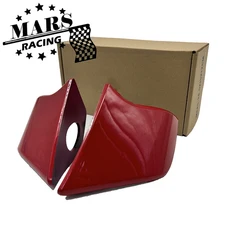 오토바이 윙렛 트림 커버 윈드 램프 라이트 호환 CBR650R enw 프론트 코너링 사이드 카울 핀 혼다 스포일러 2018-, 빨간, 1개