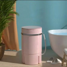 가정용 세탁기 반자동 미니 양말 세탁 용량 5KG 배수 바구니 보내기, 03 분홍색, 한개옵션1