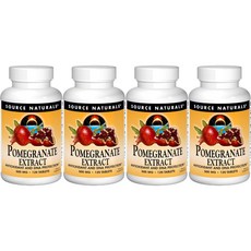 소스내추럴스 석류 추출물 500mg 테블릿, 120개, 4개