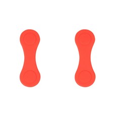 골프 모자 클립 마그네틱 실리콘 골프 공 마커 위치 교정용, 2Pcs Red