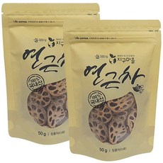 지구마을 프리미엄 무농약 볶은 연근차, 50g, 2개입, 1개