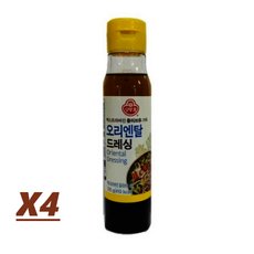 오뚜기 오리엔탈드레싱 (상온), 4개, 215g
