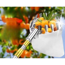 과일 수확 원예 막대 따기 감 장대 봉 길이조절 농기구, 1개, 6미터 엠보싱 폴 세트 (그물망 칼 고리 포함)