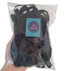 긍정미공방 코메즈밴드 8mm 12마 허리고무밴드, 1개, 블랙