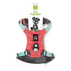 Nunbell輕量款胸背寵物背心式牽引繩大中小型犬防暴衝遛狗繩, 1個, 輕羽款胸背大紅