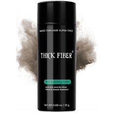 Thick Fiber 헤어 파이버 증모제 흑채 중간갈색 25g 2개 남녀공용 윈터