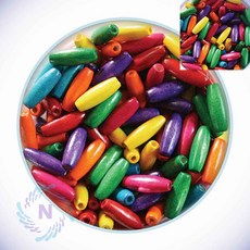 나무비즈 타원 대 비즈구슬 원목비즈