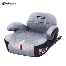 Bebelock 자동차 어린이 카시트 부스터 매트 3-12 세 isofix 휴대용 간단한 베이비 시트 쿠션, 스페이스 그레이 - 더 편안한 ISOFIX+ 등받이 모