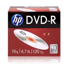 HP 공디스크 DVD-R 케이스 16X4.7GB 10P 컴퓨터 CD, 1개, 상세페이지 참조