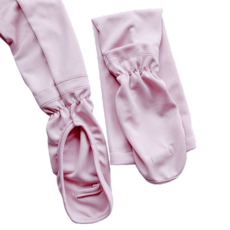 包手防曬袖套 寬鬆冰絲露指袖套 抗UV透氣護臂手套 開車運動外送機車袖套, 1個, 粉色-長款【一雙】, 粉色