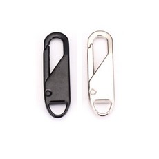 수예용 지퍼고리 부자재 금속 손잡이, 블랙