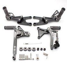 Benelli Tnt125 Tnt 125 2016 - 2020 오토바이 리어셋 발받침 CNC 알루미늄 합금 리어셋 풋페그 페달 풋페그 신제품, [07] grey, 1개
